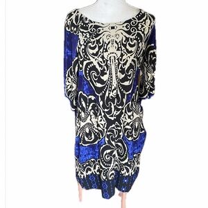 Papillon Blanc Black and Cream Patterned Fabric